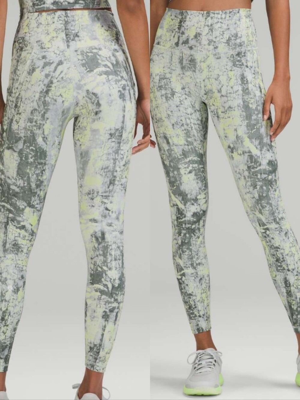 {6} Lululemon Wunder Under Train High Rise Tight Cinder Grain Smoked Spruce Mult